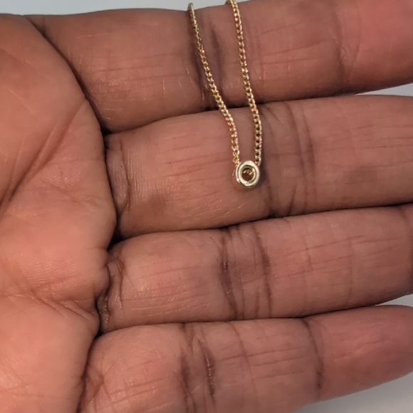 Gorjana Delicate Wilder Initial "O" Goldtone Necklace A9 - Picture 7 of 8